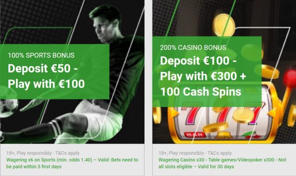 Welcome Bonus Unibet Casino