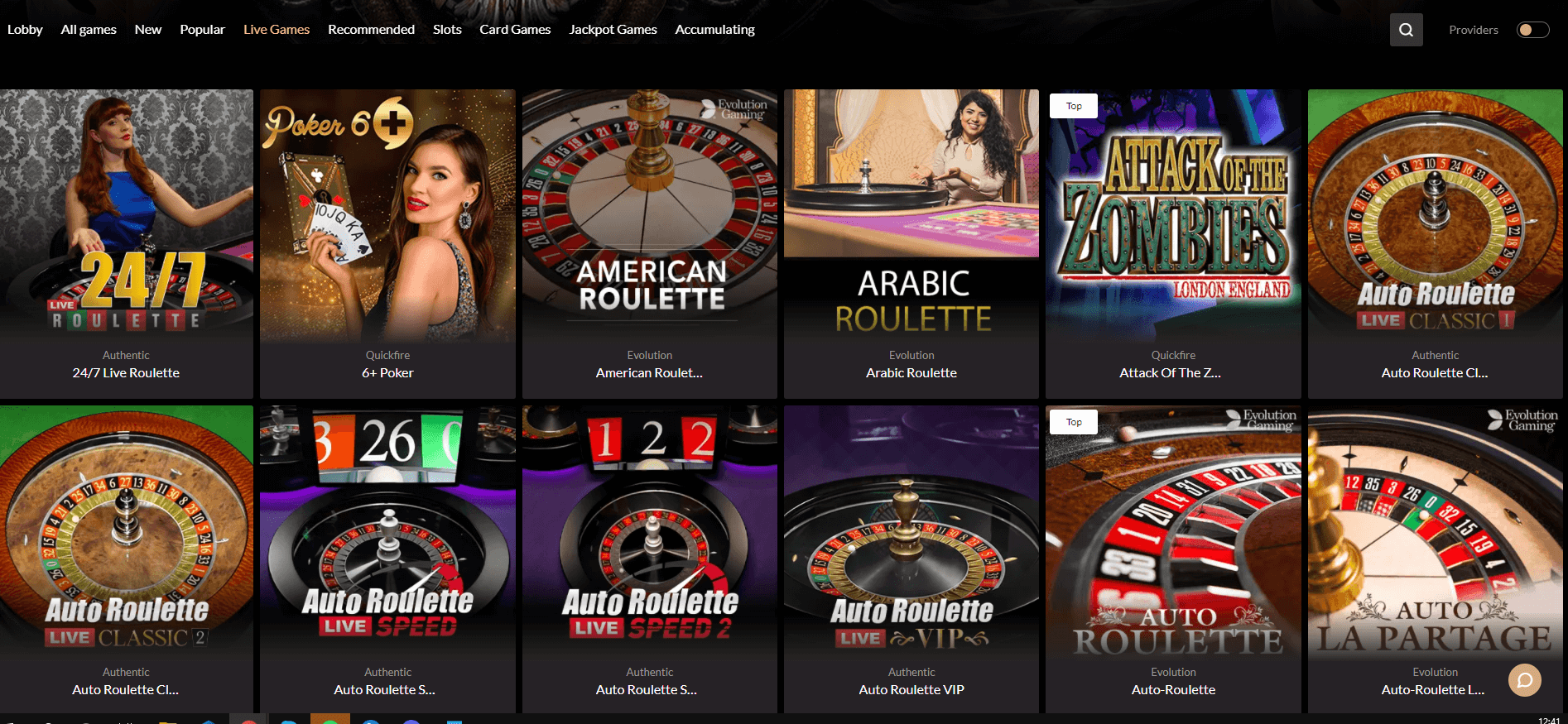 Premier Casino Live Games